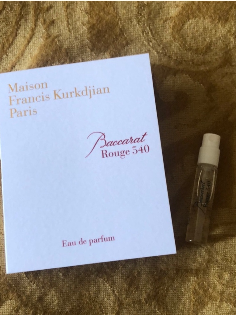 Maison Francis Kurkdjian 1-Mini Baccarat Rouge 540 EDP 2 ml / Made in France